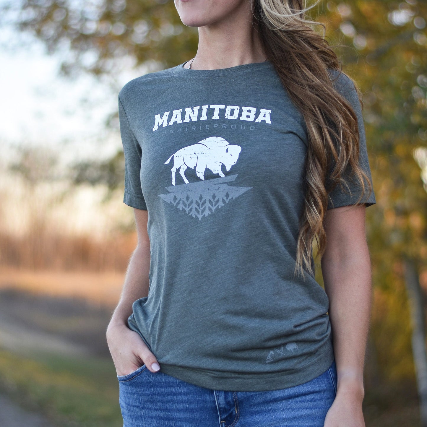 Unisex - Manitoba 7.0 Crew T - Heather Military