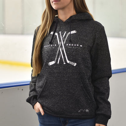 Unisex - Sticks in the Middle Hood - Heather Charcoal