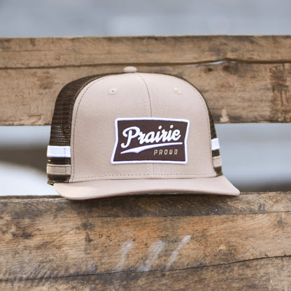 Unisex - Retro Trucker - Tan / Brown / White