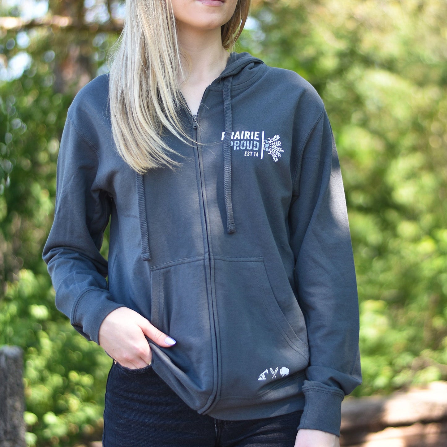 Unisex - Sheaf 2.0 Zip Hood- Smoke