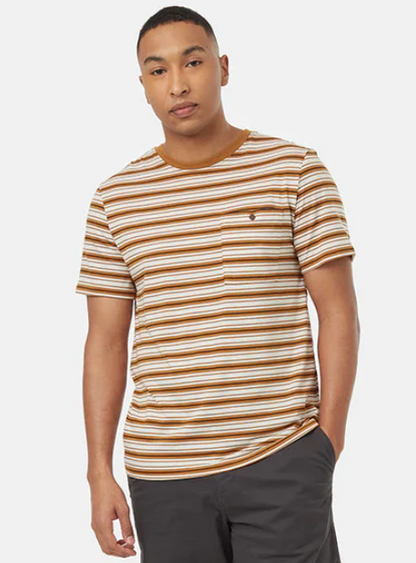 Mens TreeBlend Stripe Button Pocket T-Shirt