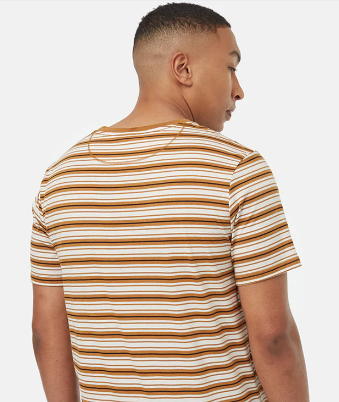 Mens TreeBlend Stripe Button Pocket T-Shirt