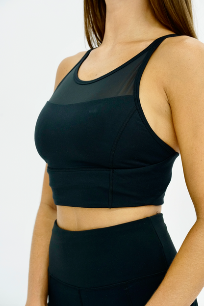 Mesh Sports Bra Top