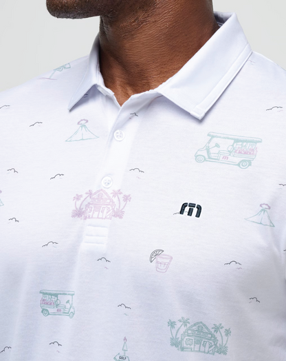 TIKI MAPES PRINT POLO