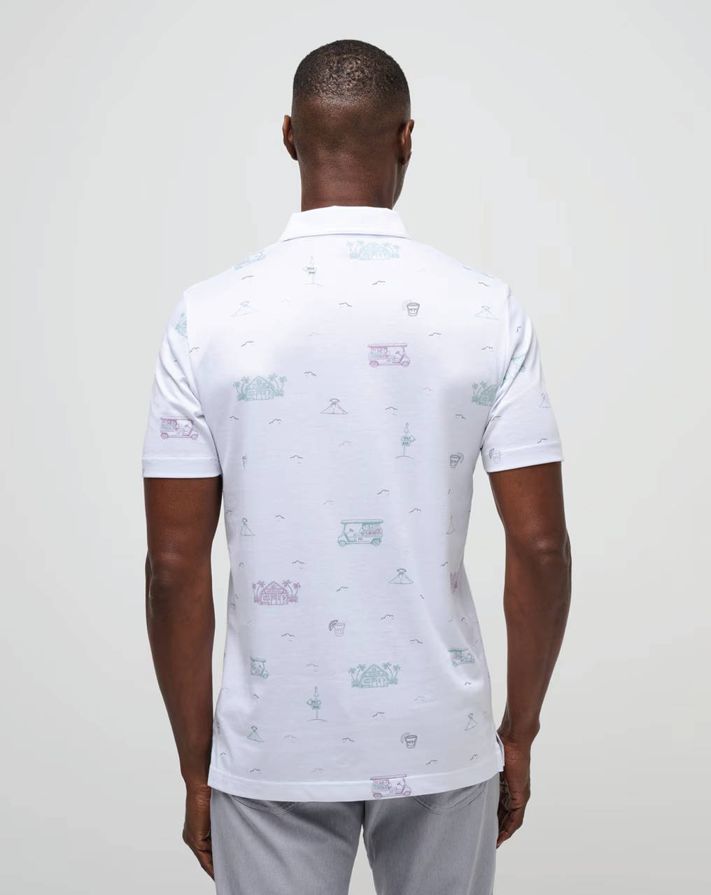 TIKI MAPES PRINT POLO