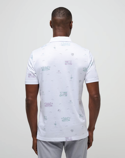 TIKI MAPES PRINT POLO