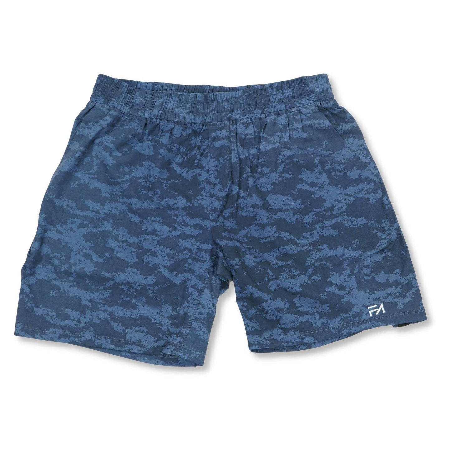 Unlimited Shorts Blue Camo (7.5")