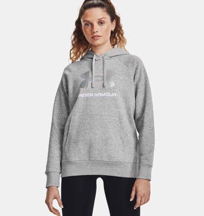 Women's Rival Fleece Glitter Big Logo Hoodie