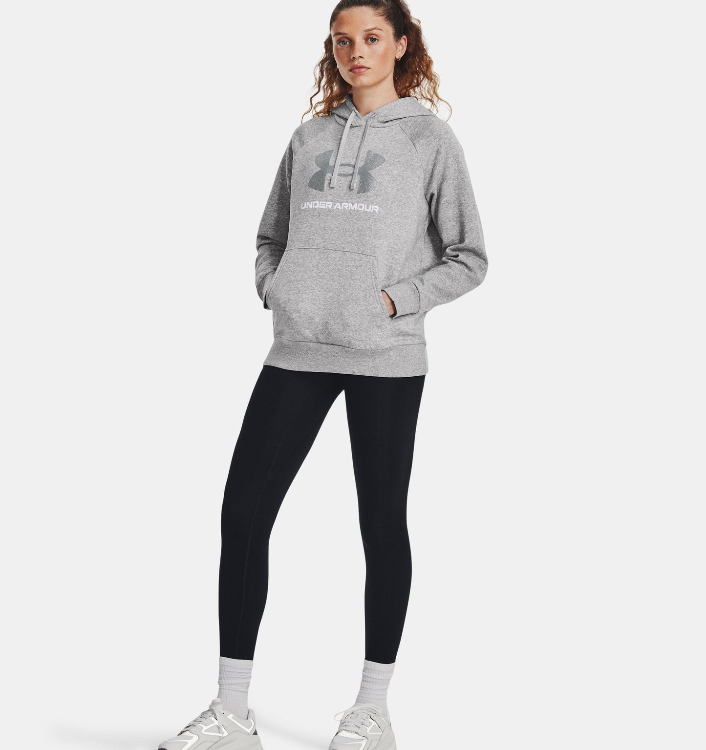 Women's Rival Fleece Glitter Big Logo Hoodie