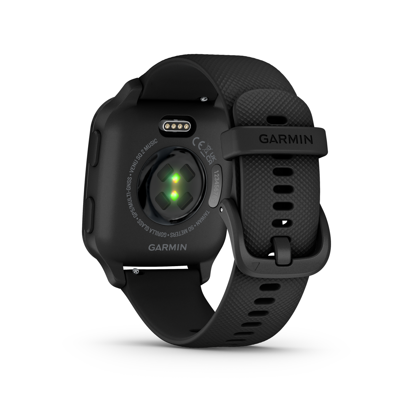 Garmin Venu® Sq 2 – Music Edition - Slate Aluminum Bezel With Black Case And Silicone Band