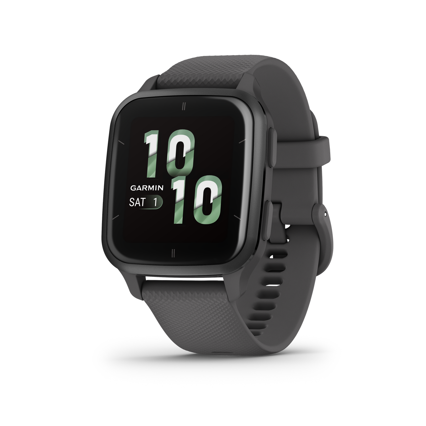 Venu® Sq 2, Slate Aluminum Bezel With Shadow Gray Case and Silicone Band