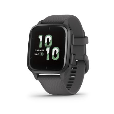 Venu® Sq 2, Slate Aluminum Bezel With Shadow Gray Case and Silicone Band