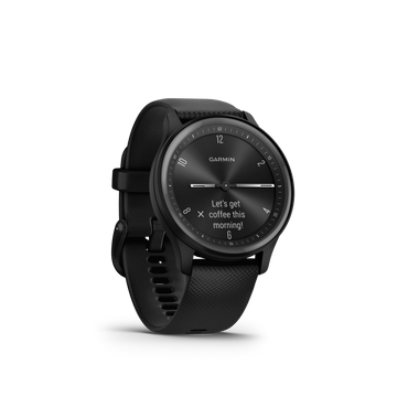 Vívomove® Sport, Black Case and Silicone Band With Slate Accents