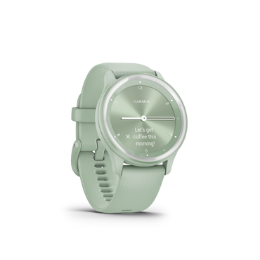 Vívomove® Sport, Cool Mint Case and Silicone Band With Silver Accents