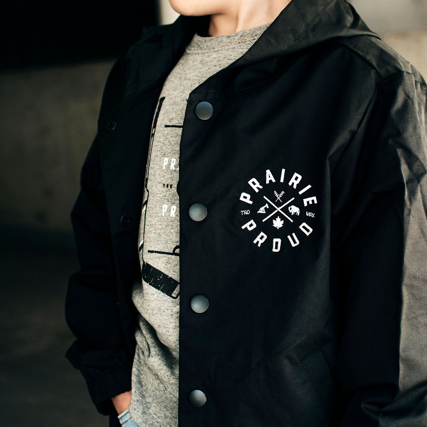 Youth - Axle Button Up Jacket - Black