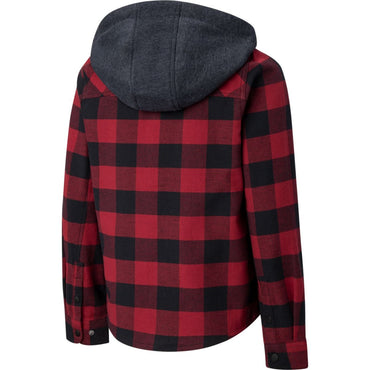 Boy's Hideout 2.0 Hooded Flannel Shirt