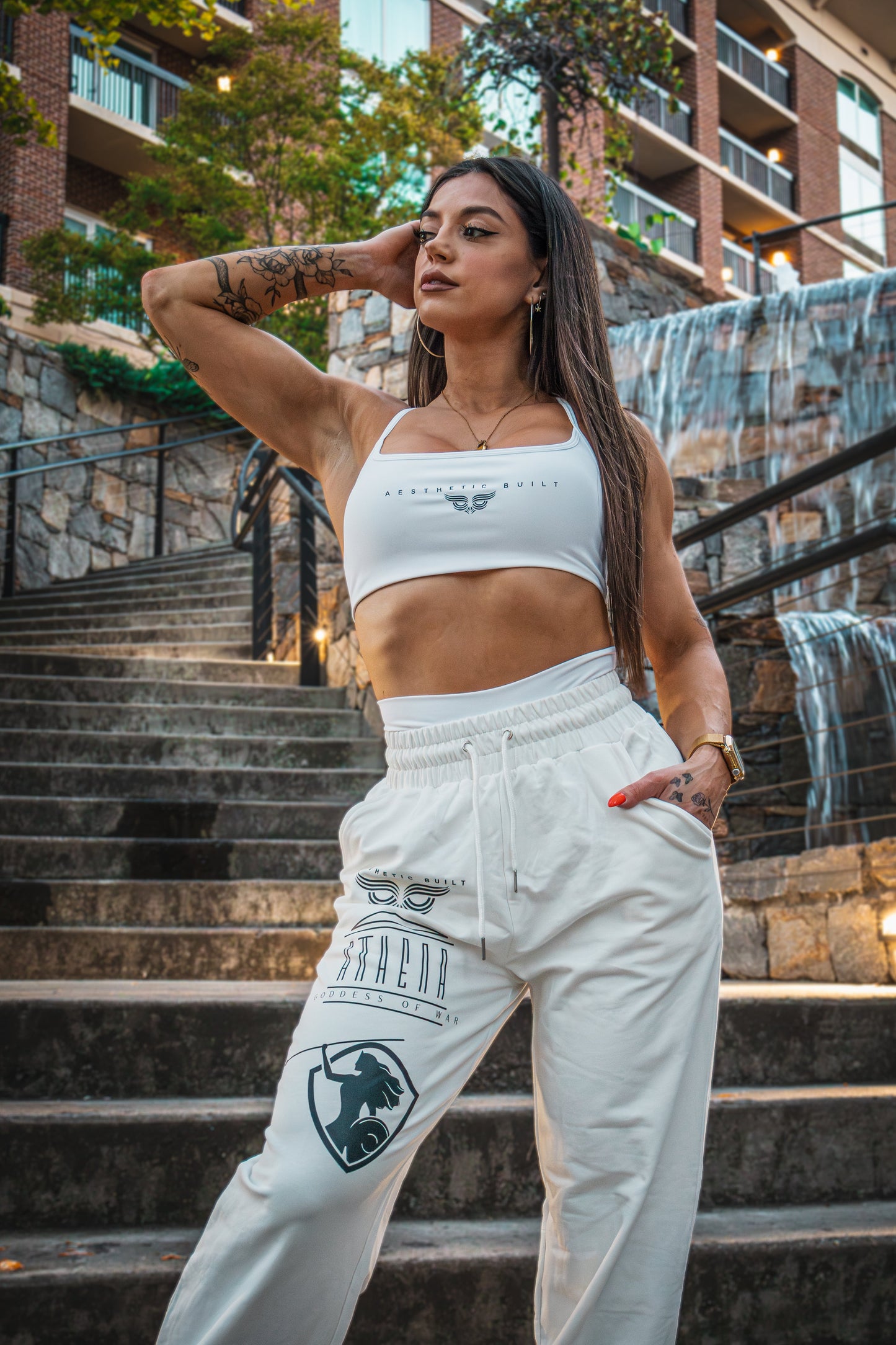 Ivory Athena Joggers