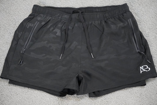 Black Camo Compression Shorts (Discontinued)