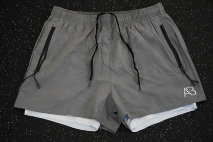 Gray Camo Compression Shorts (Discontinued)