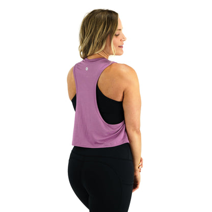 Flow Crop Racerback Mauve