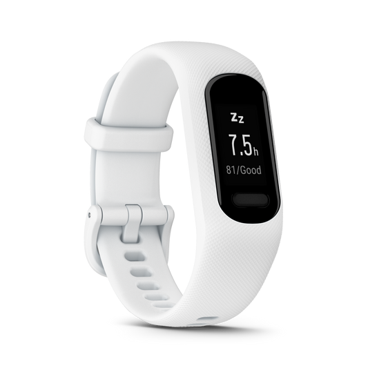 Garmin Vívosmart® 5 - Black Case With White Silicone Band