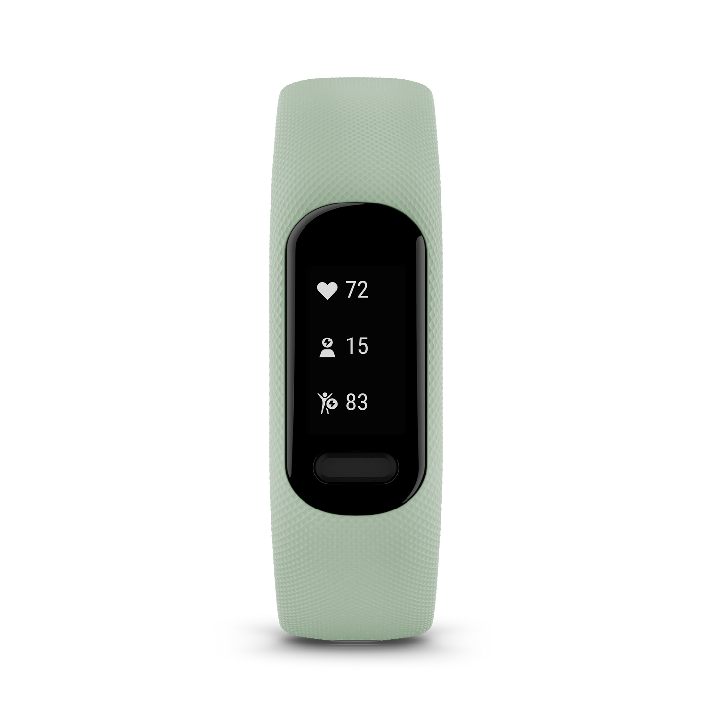 Garmin Vívosmart® 5 - Black Case With Cool Mint Silicone Band